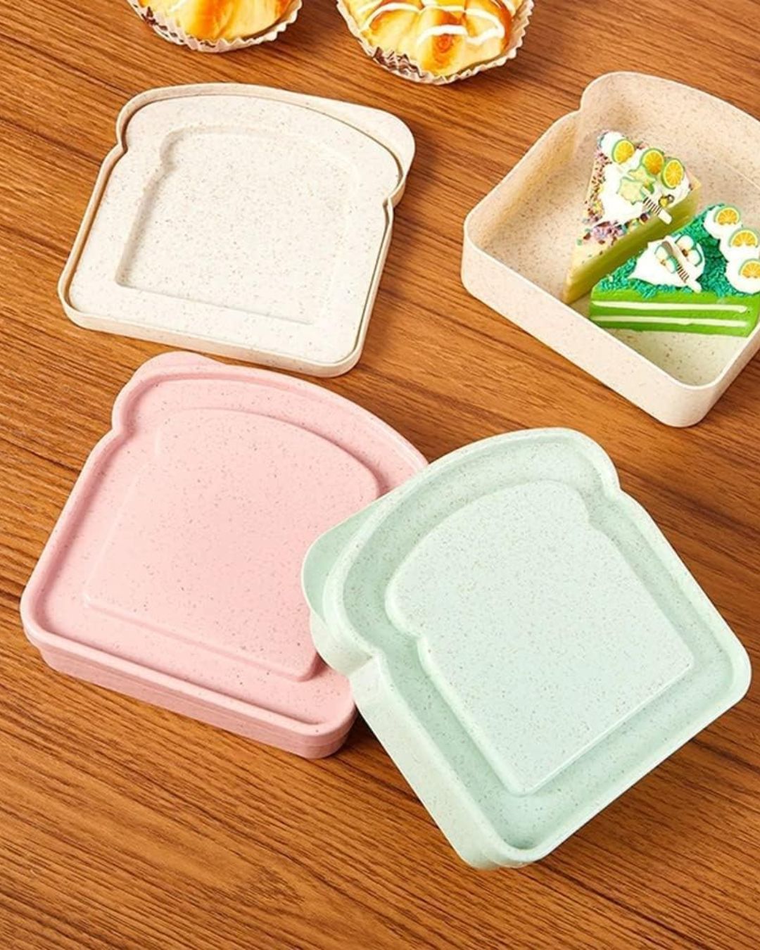 Toast Shape Sandwich Box