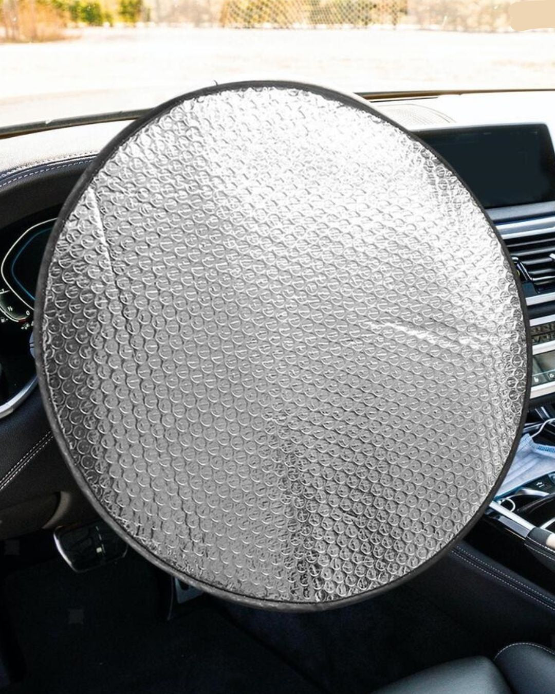 Car/Suv Steering Wheel Sunshade Cover