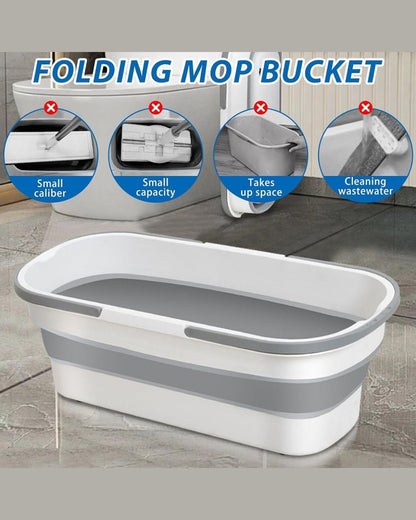 Collapsible Large Flat Mop Bucket