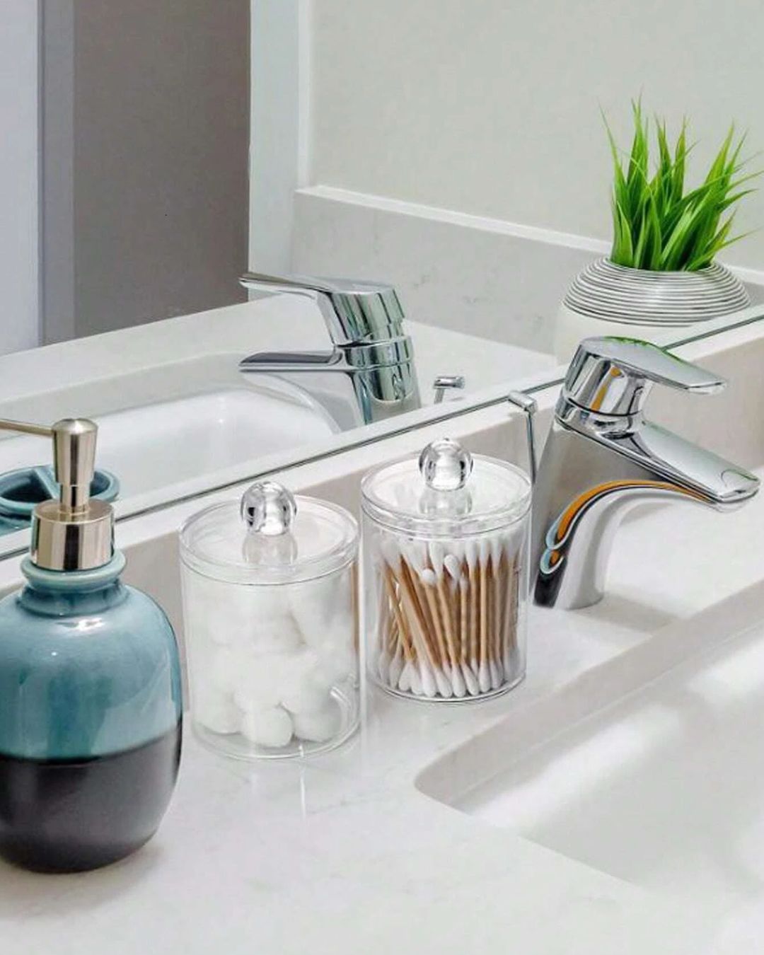 Acrylic Cotton Swab Organizer