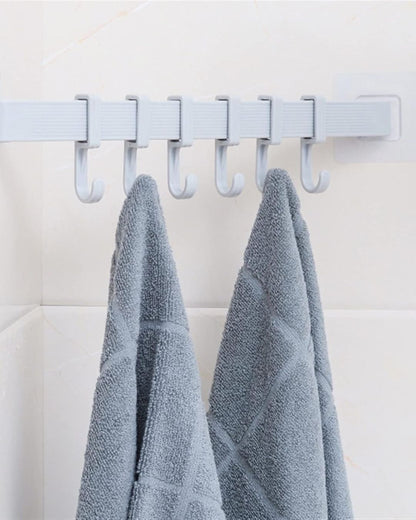 Adhesive 6-Adjustable Slider Hooks