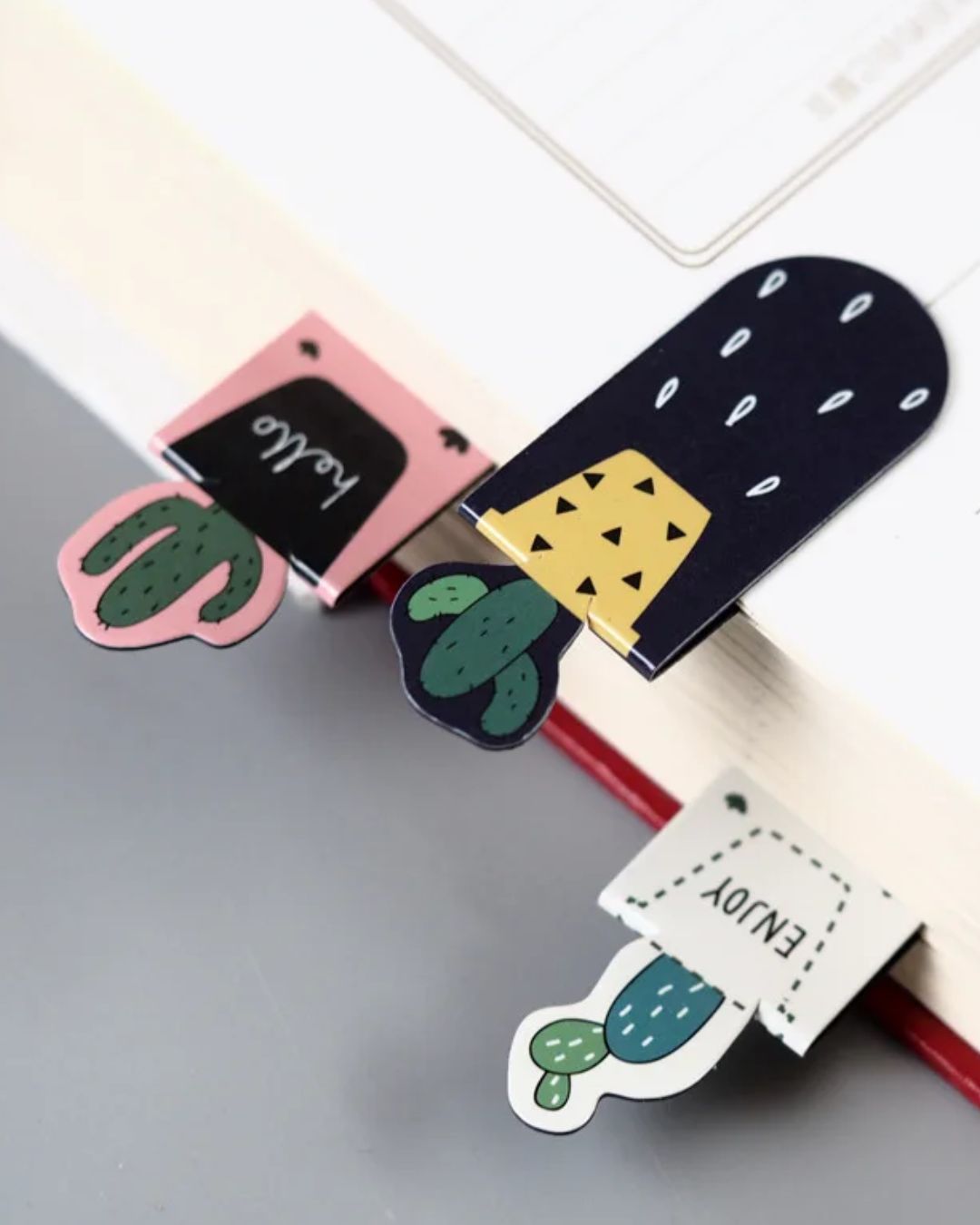 Cactus Magnetic Bookmarks