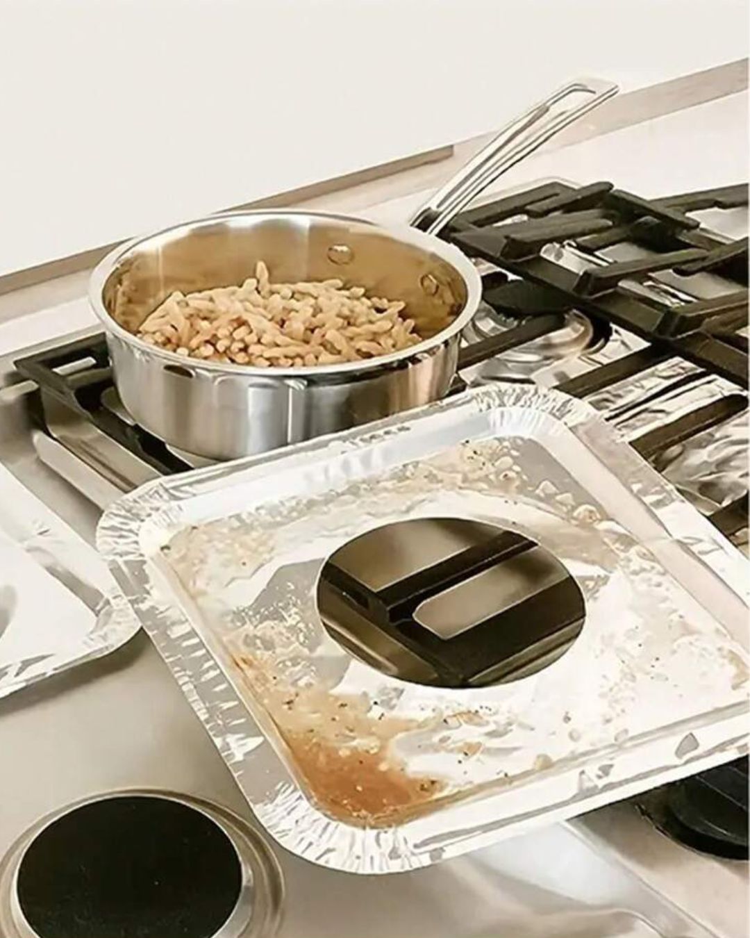 Square Aluminum Foil Gas Burner Liner