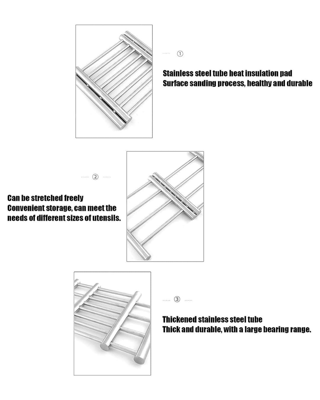 Extendable Stainless Steel Trivet Stand