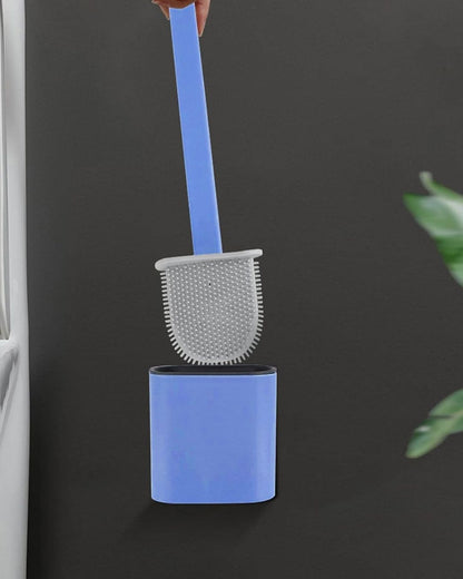 Silicone Toilet Brush with Holder1