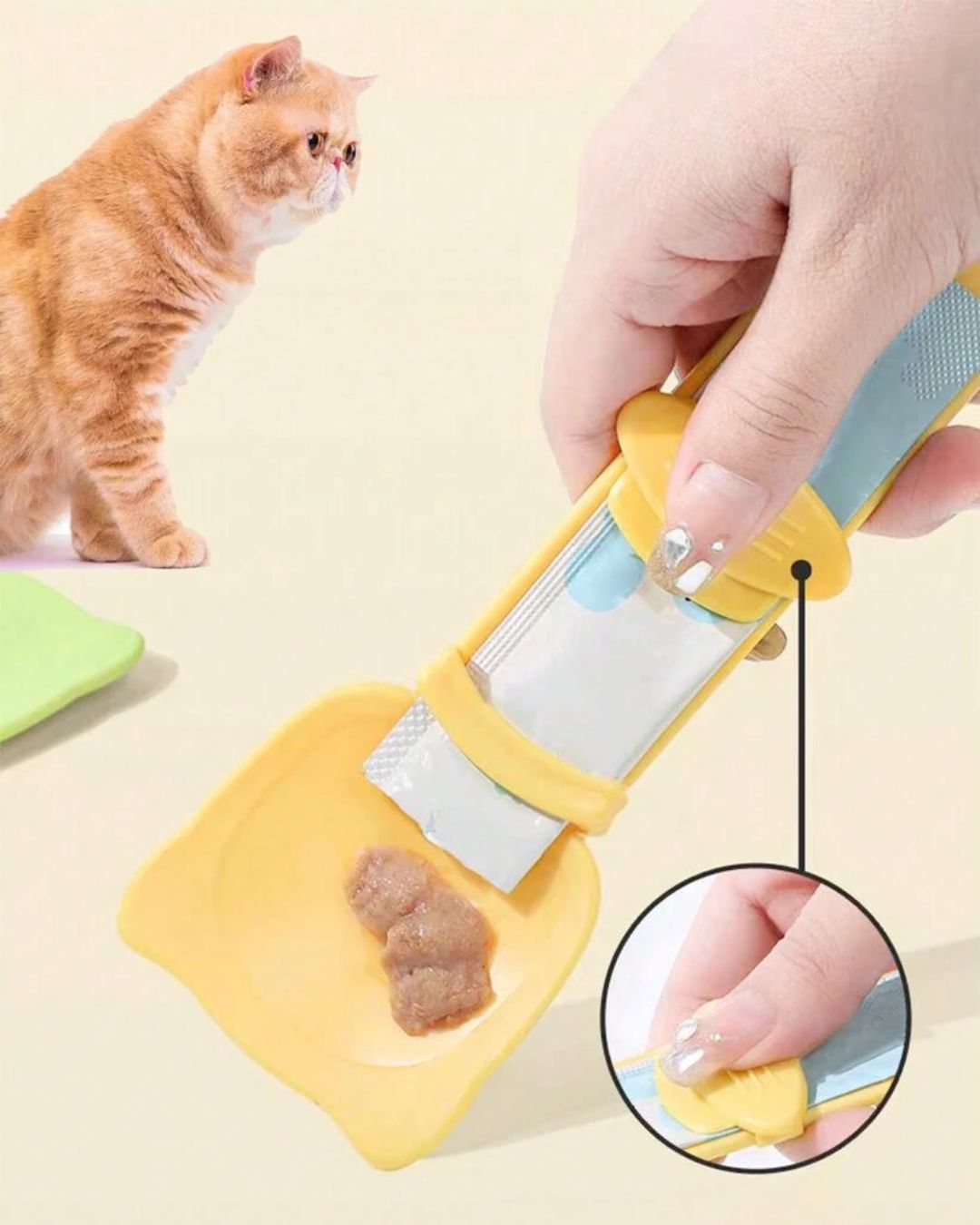 Cat Treat Squeeze Spoon