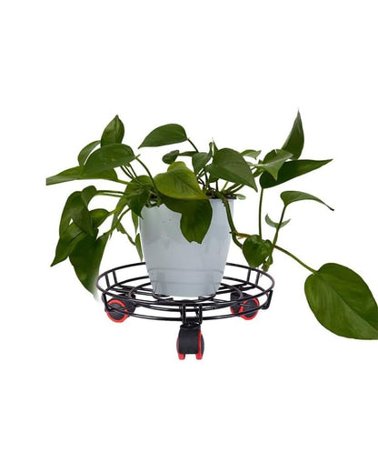 Metal Gas Movable Stand with Wheels