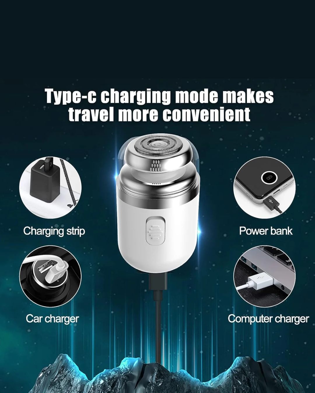 2 in 1 Mini Capsule Electric Shaver