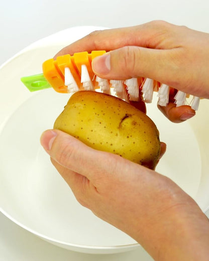 Carrot Shape Vegetable Cleaning Brush