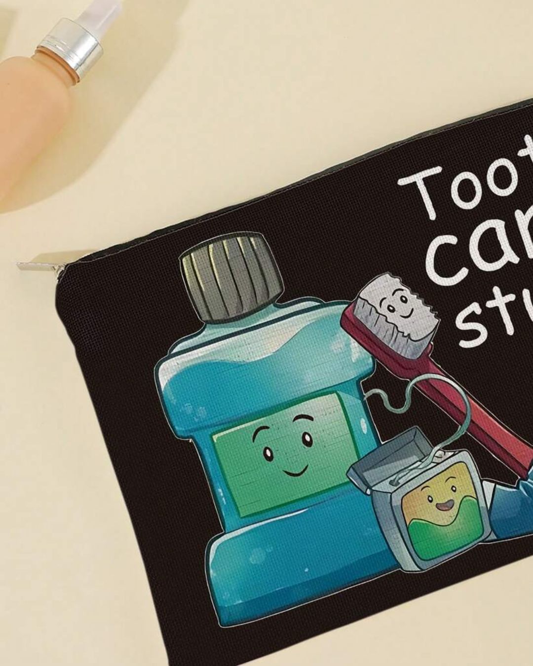 Dental Care Themed Canvas Pouch