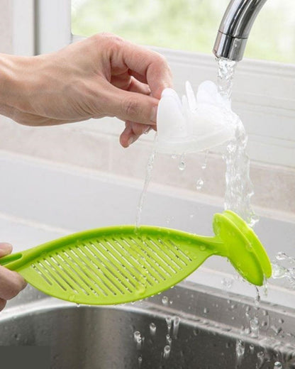 Rice Washing Drainer Spoon with Head
