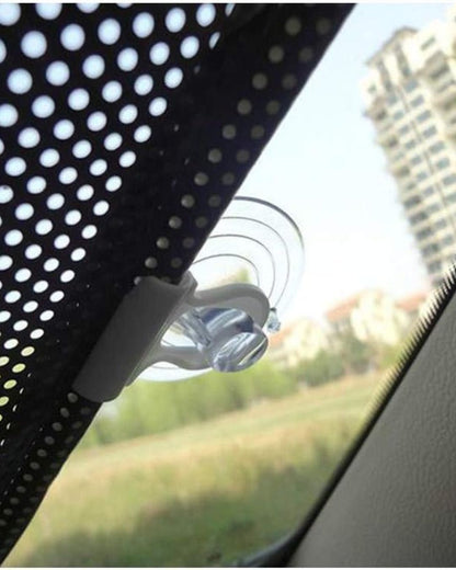 Dotted Retractable Sunshade for Car Windshield