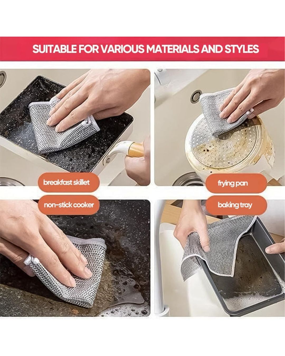 Non-Scratch Wire Dishcloth