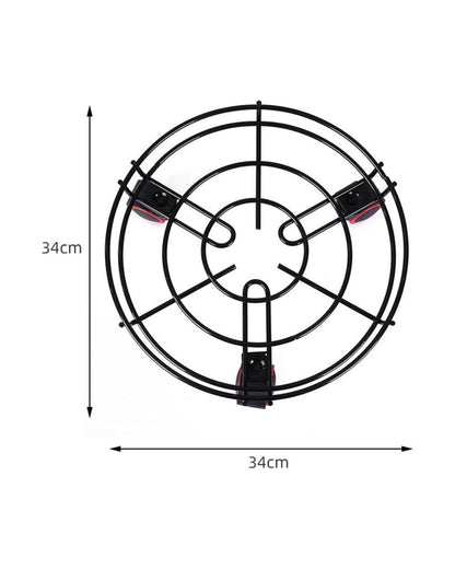 Metal Gas Movable Stand with Wheels