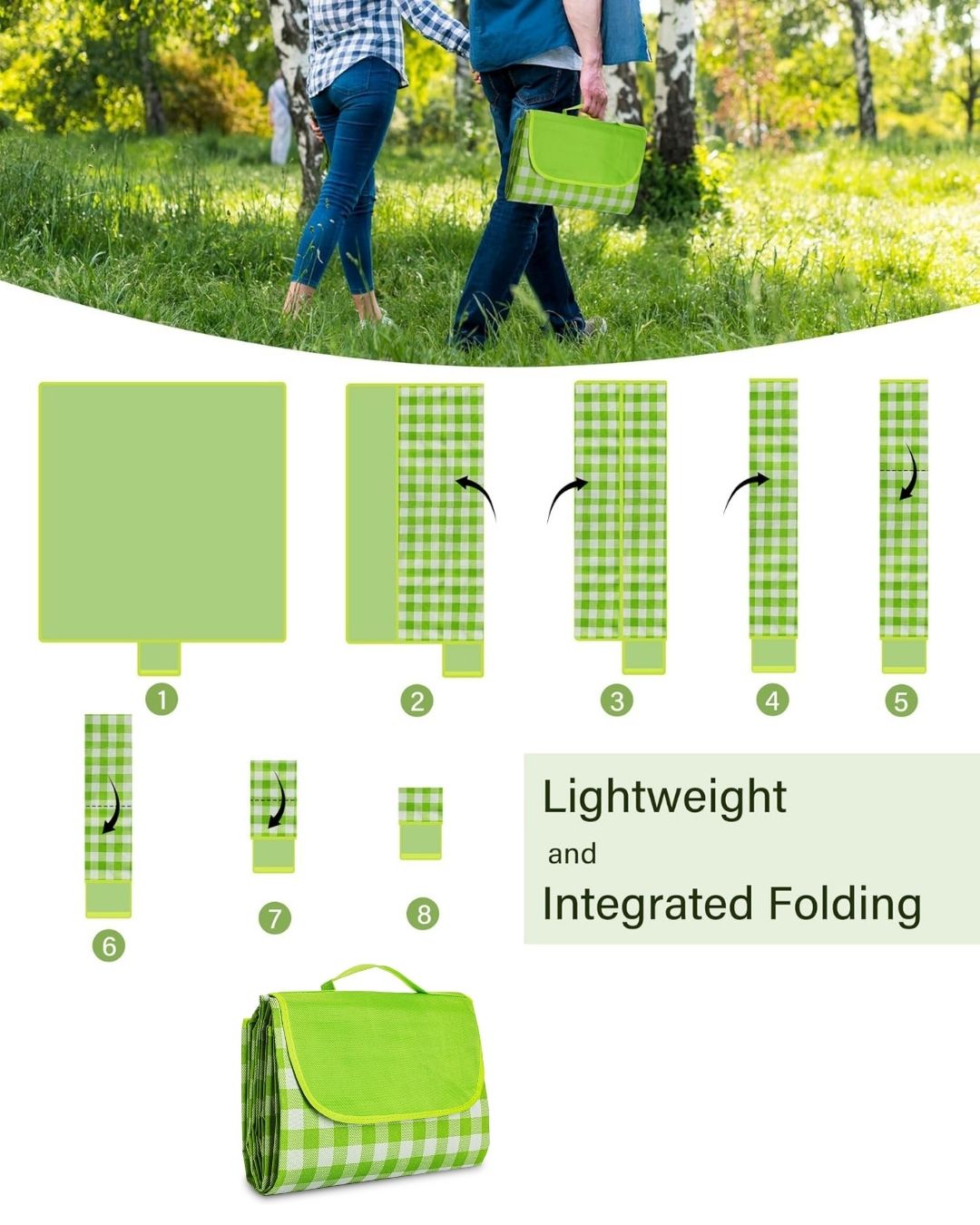 Foldable Handbag Picnic Blanket