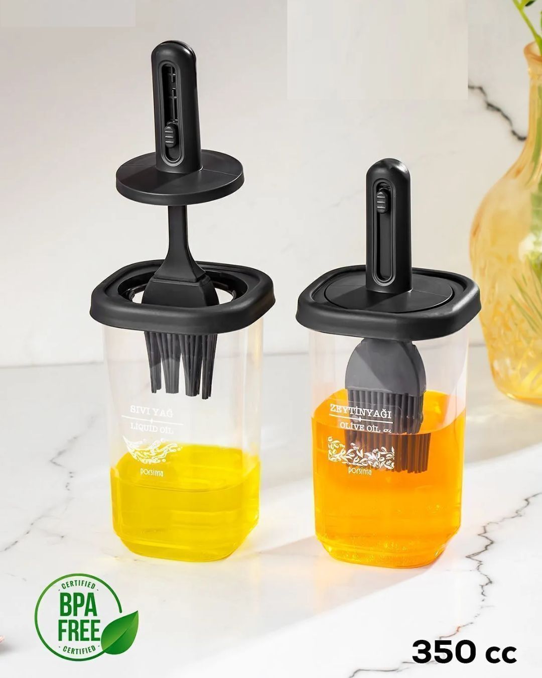 Silicone Brushed Oil Containers