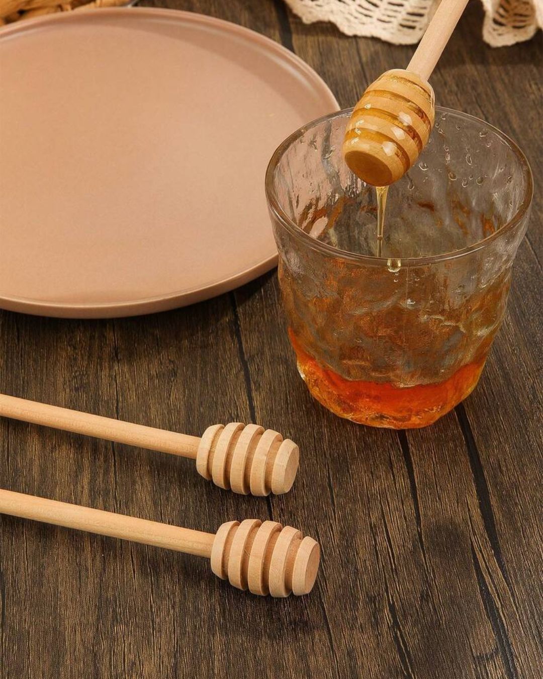 Mini Wooden Honey Dippers Sticks