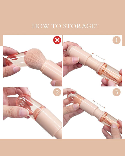 4-In-1 Portable Makeup Brush Set