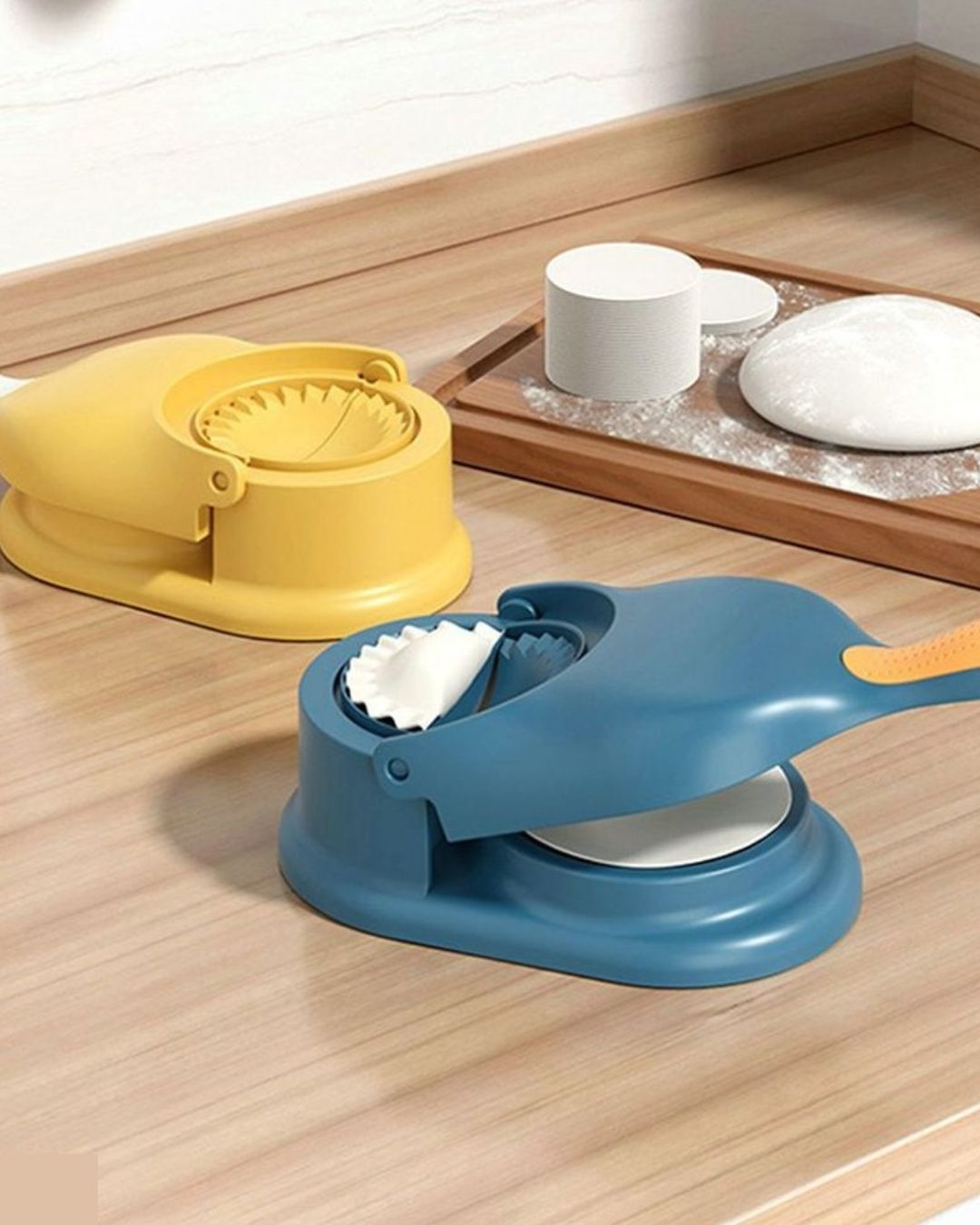Pressing Dumpling Dough Wrapper