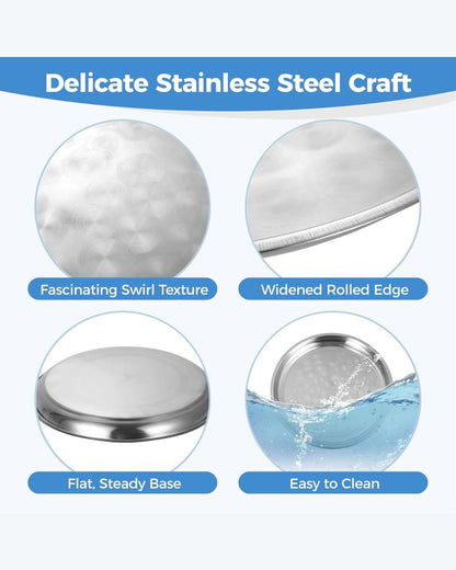 Stainless Steel Round Tray 4pcs Set