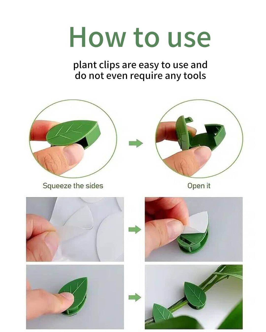 Leaf-Shaped Adhesive Greenery Fixator