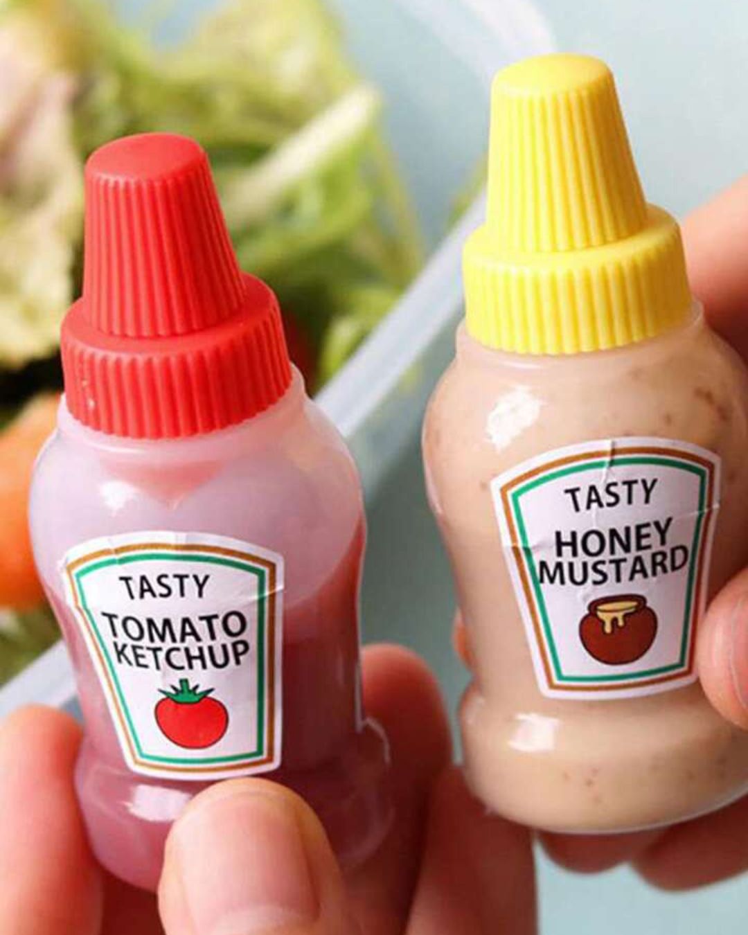 Mini Squeezy Sauce Bottles