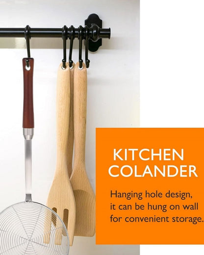 Wooden Handle Strainer Skimmer