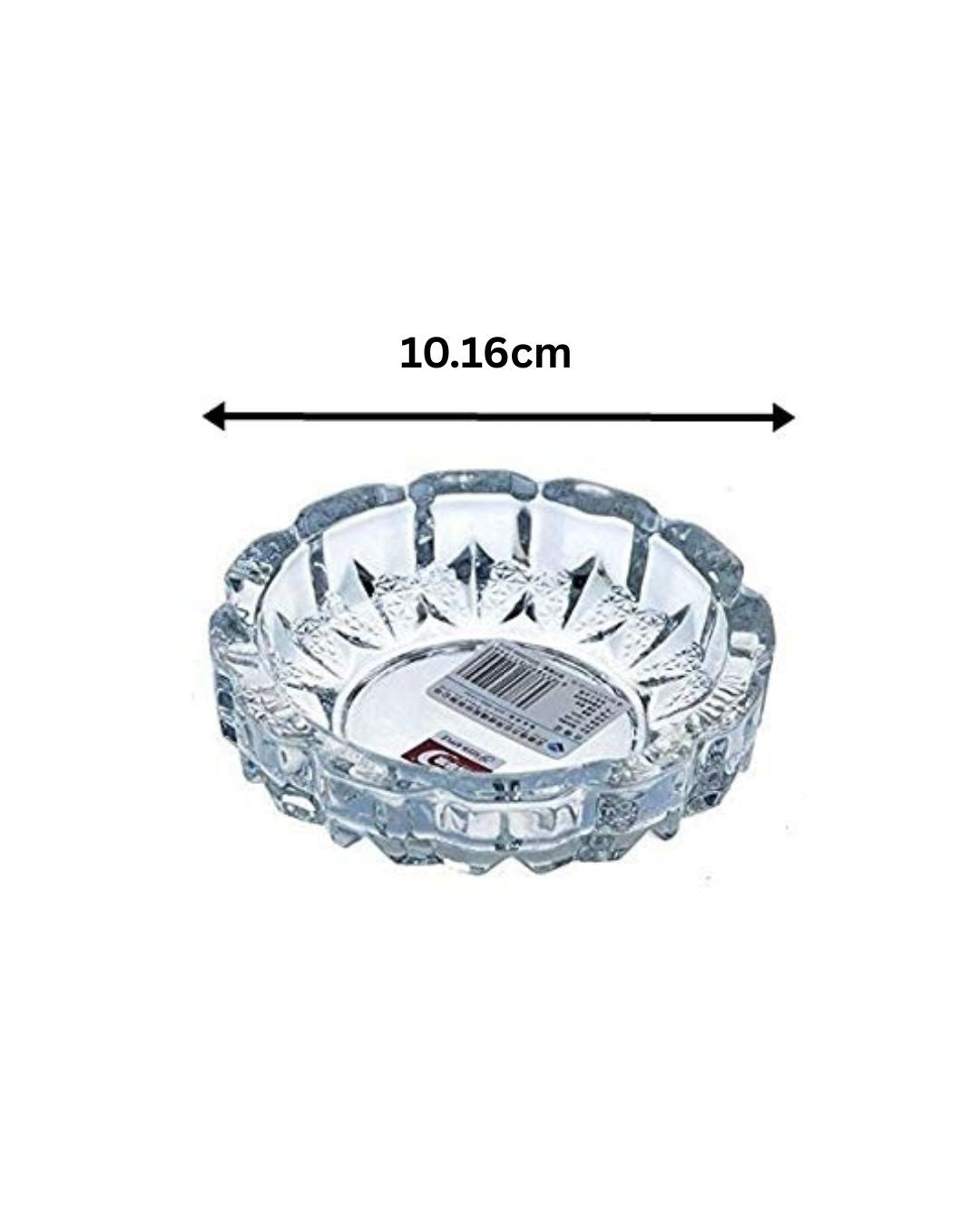 Round Crystal Glass Smoking Ashtray