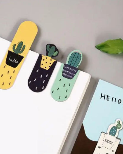 Cactus Magnetic Bookmarks