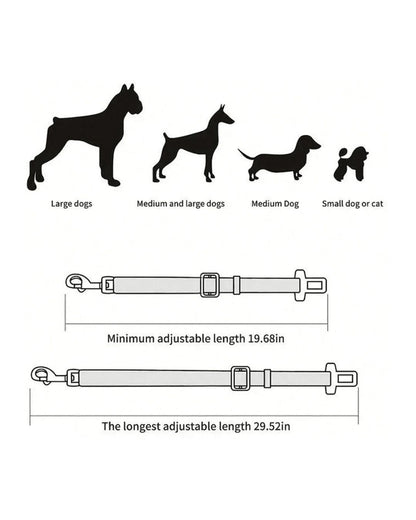 Adjustable Pet Seat Belt For Cars