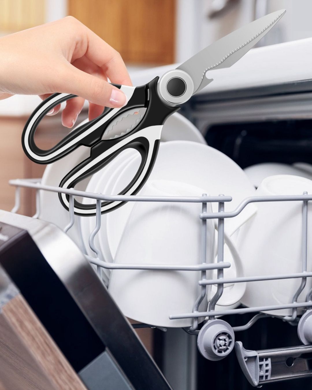 Multifunctional Stainless Steel Kitchen Scissors