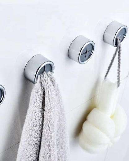 Round Adhesive Push Towel Hook