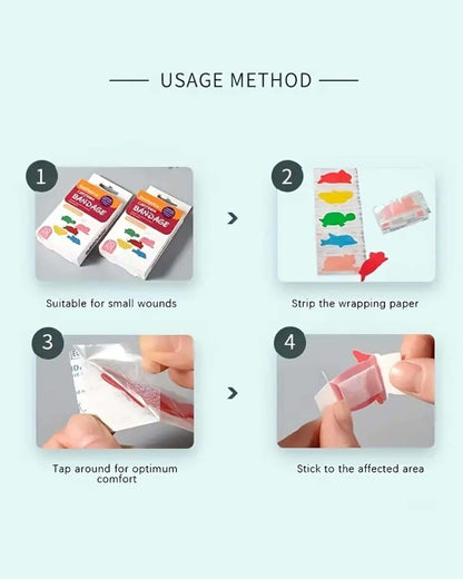 Animal Themed Waterproof & Breathable Band-aids