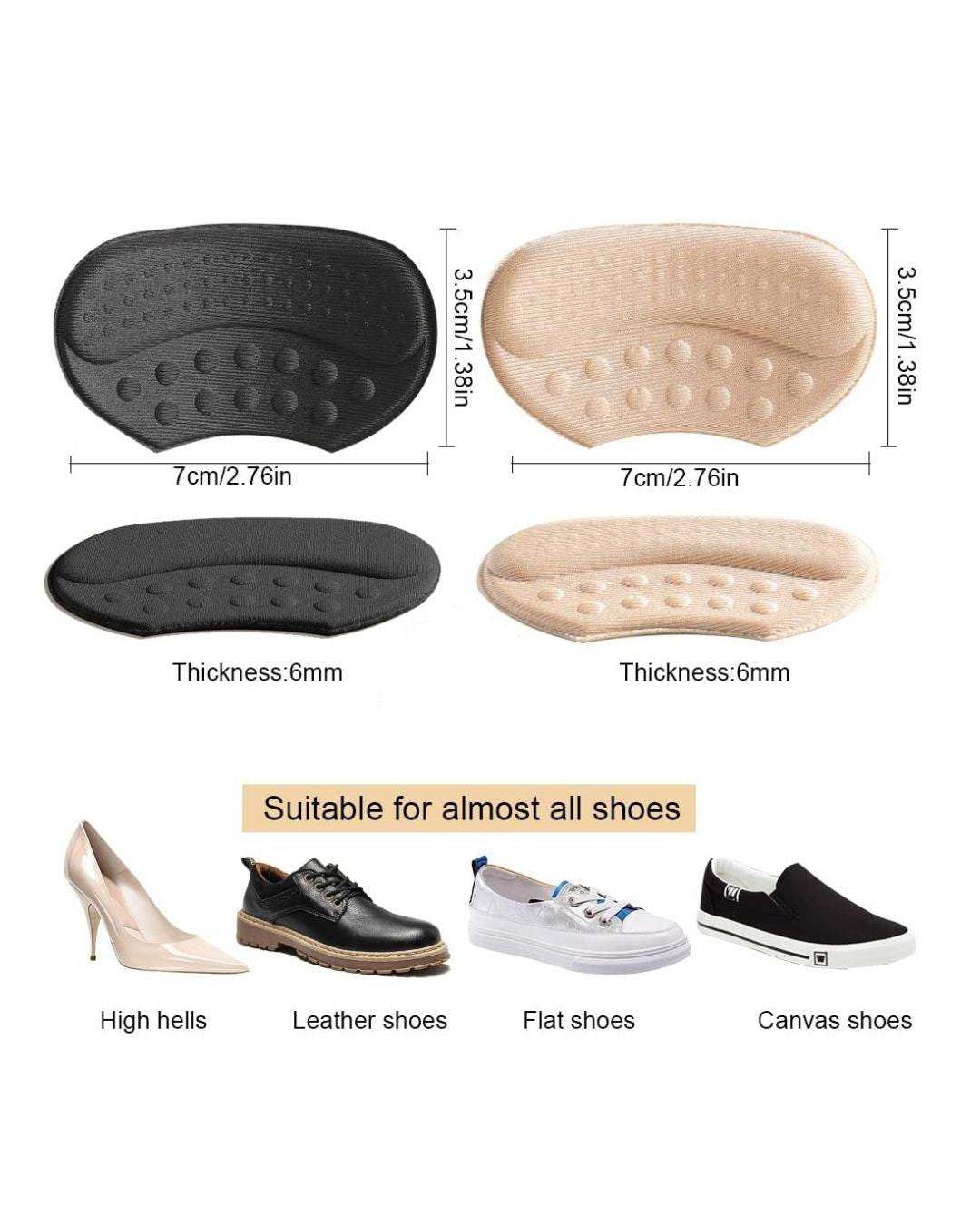 Heel Pads for Shoes