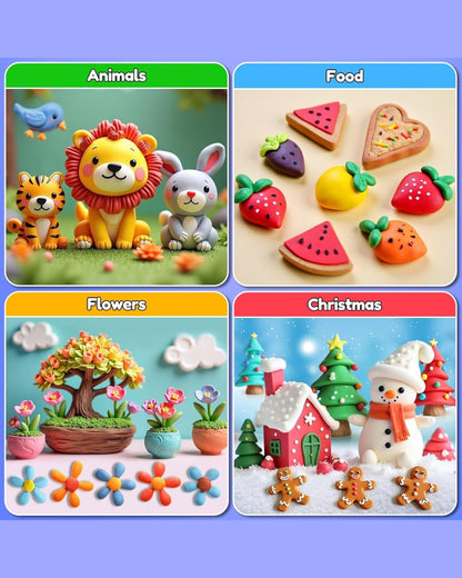 Colorful Dry Clay for Kids
