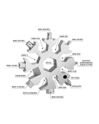 Multi Tool 18-in-1 Snowflake