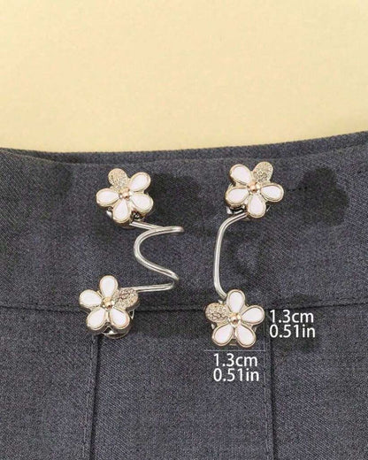Flower Pant Waist Buckle Tightener
