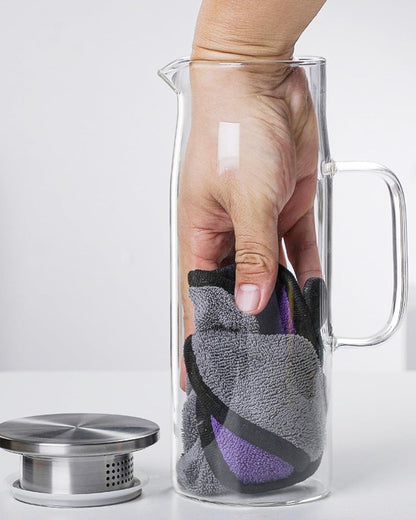 1.5L Glass Pitcher with Stainless Steel Lid