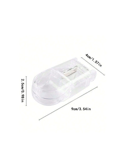 Portable Medication Storage Box with Integrated Pill Cutter
