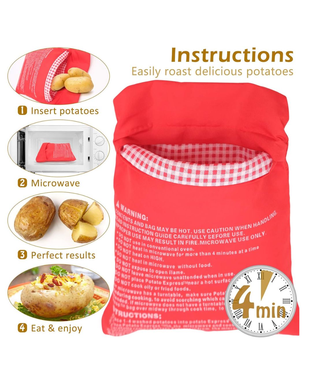 Microwave Potato Cooker Bag