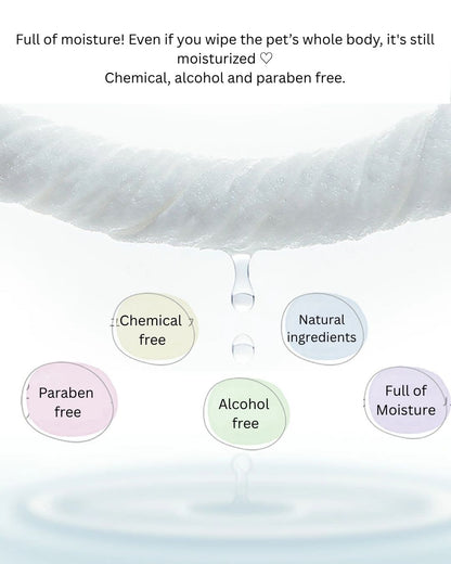 Pet Cleaning & Grooming Wipes