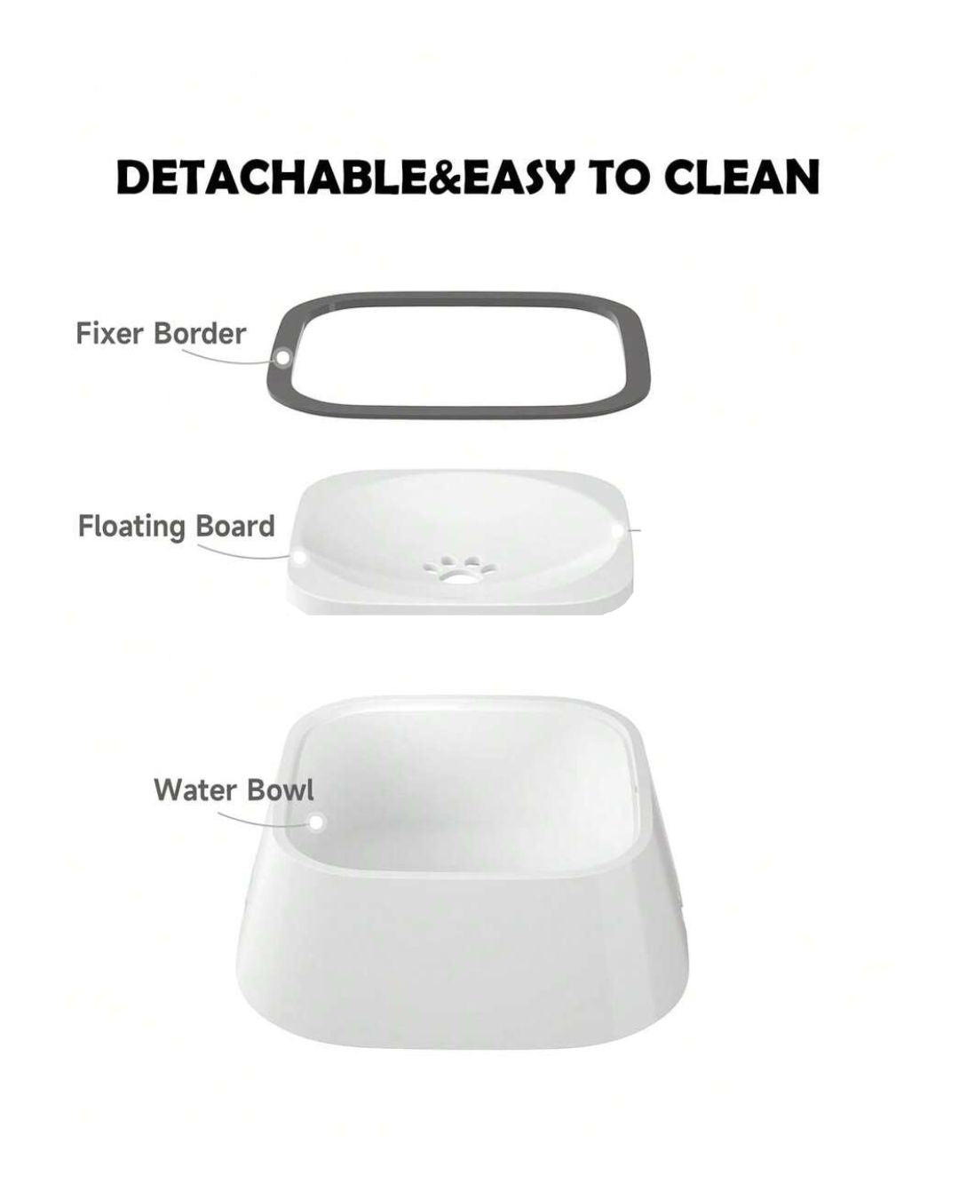 No-Spill Pet Water Bowl