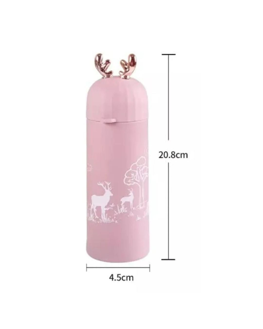 Reindeer Shape Glass Water Bottle