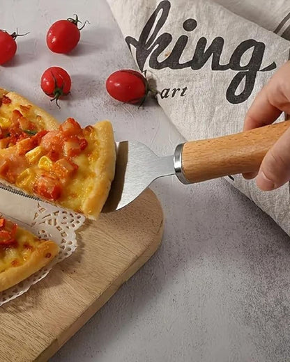 Stainless Steel Triangular Spatula Wood Handle