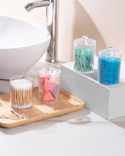 Acrylic Cotton Swab Organizer