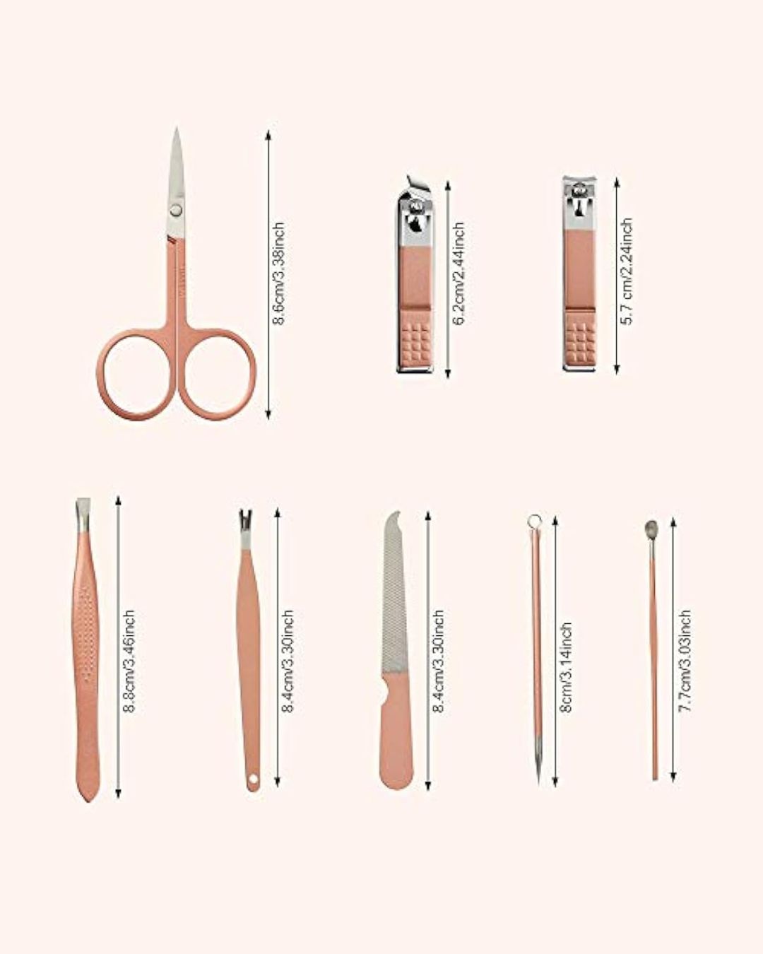 7pcs Professional Stainless Steel Manicure & Pedicure Set