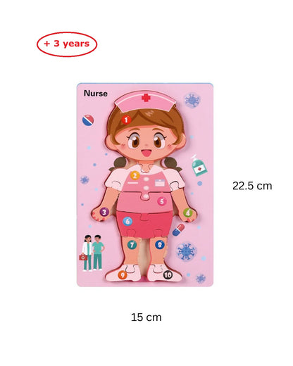Wooden Jigsaw Professions Puzzles