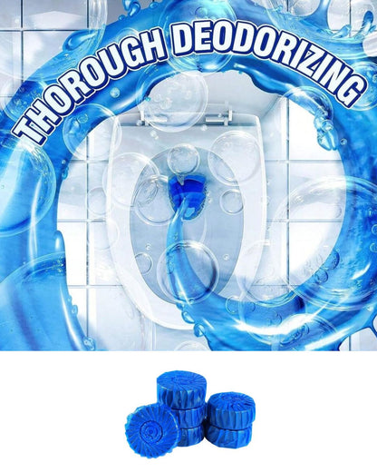 Blue Tablet Flush Tank