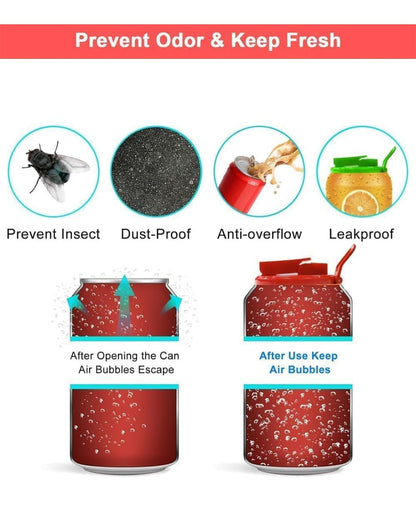 Soda Can Lids With Straws