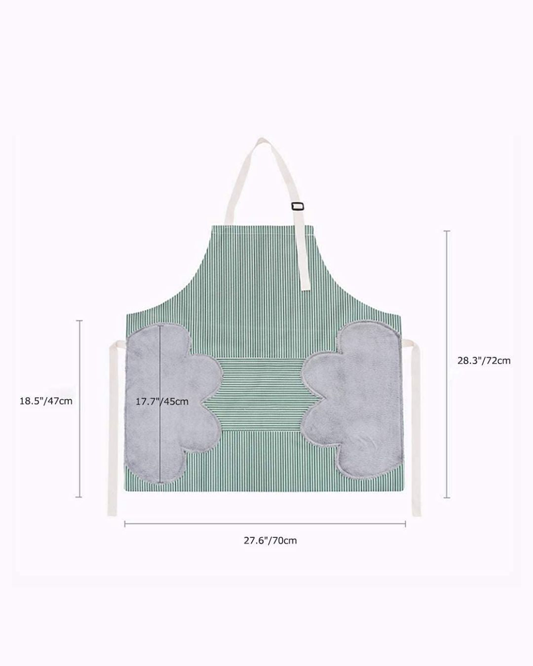 Striped Cooking Apron with Wipe Hands